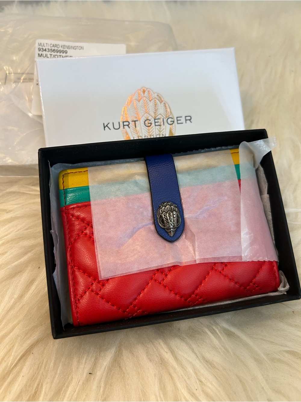 Kurt Geiger Quilted Leather Card holder
